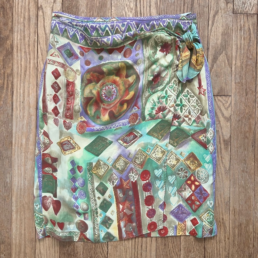 Via XXVII Patterned Skirt Size 6